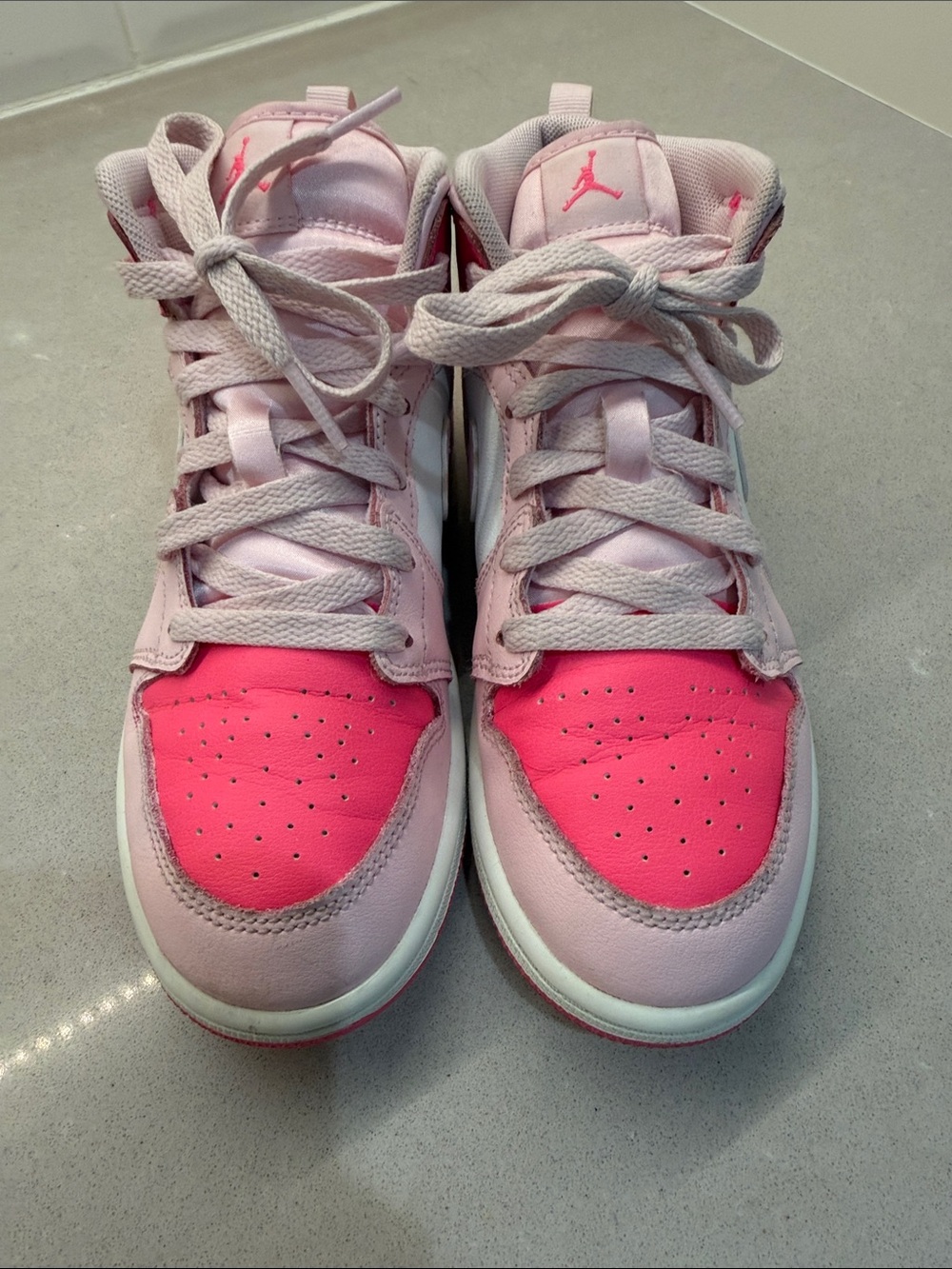 Nike Kids Pink and Hot Pink Sneakers